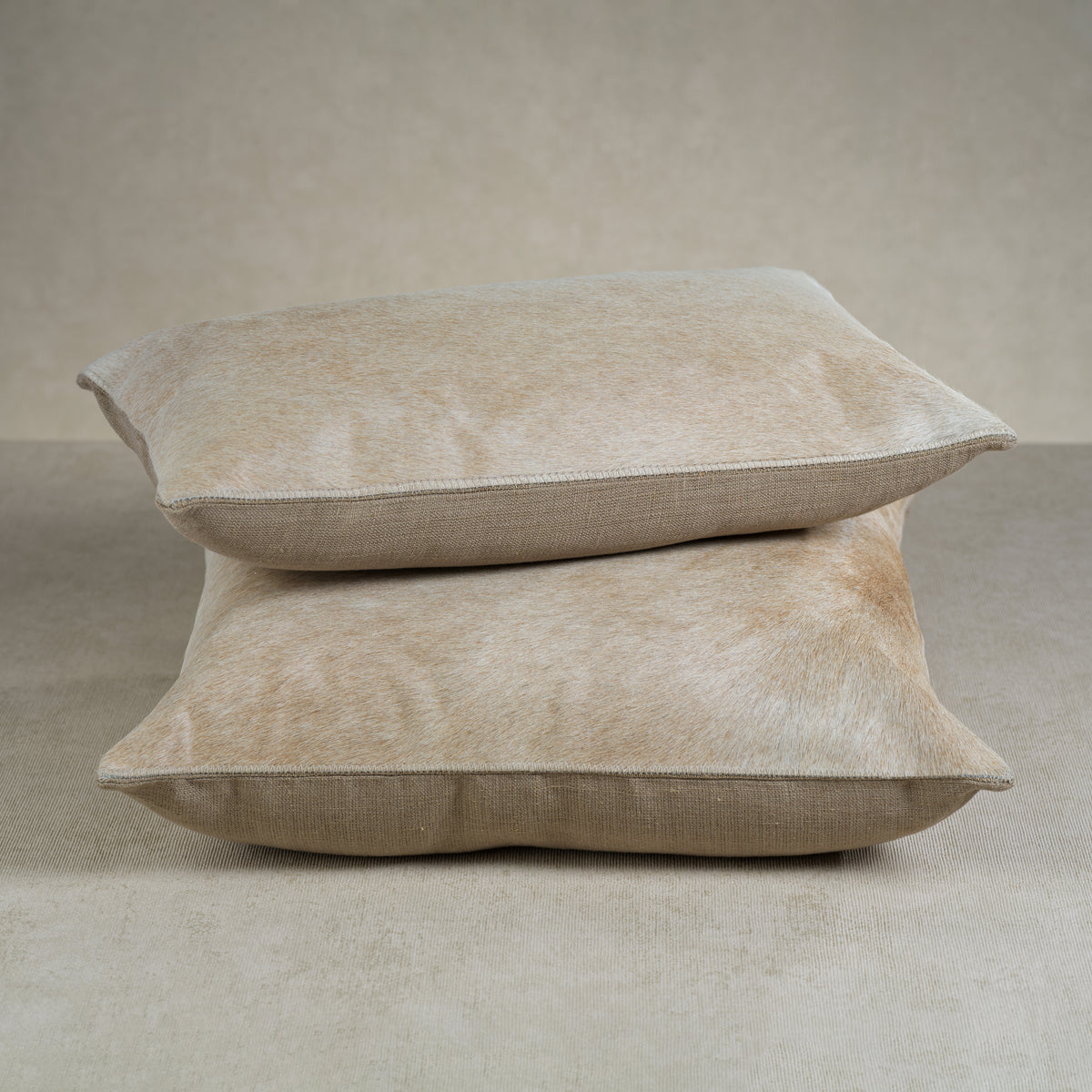 Zodax Rutbeek Tan Hair-On-Hide Leather Throw Pillow, 20" x 20"