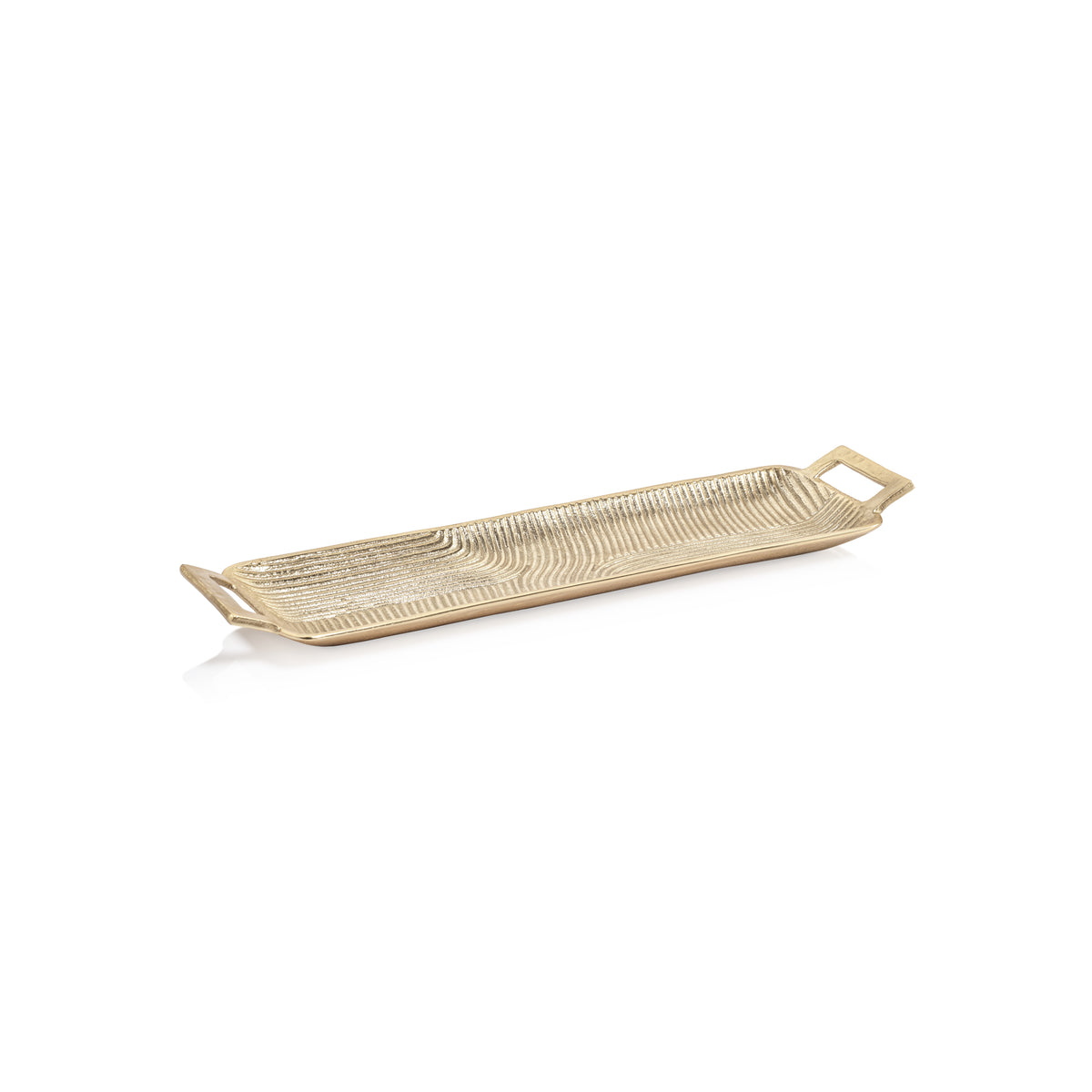 Zodax Donte Textured Aluminum Tray, Small