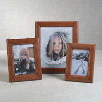 Zodax Agung Leather Photo Frame, 4" x 6"