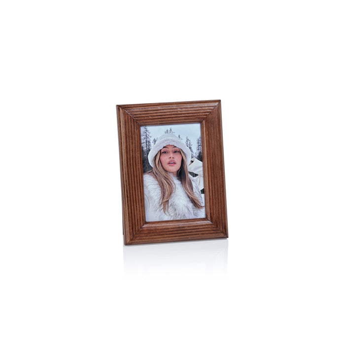 Zodax Agung Leather Photo Frame, 4" x 6"