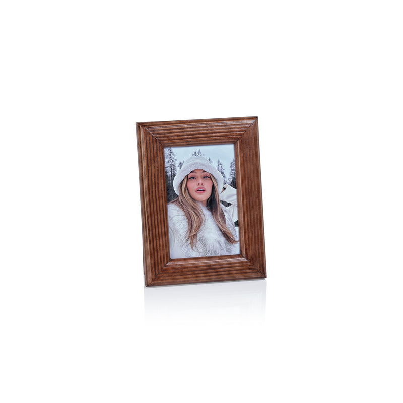 Zodax Agung Leather Photo Frame, 4" x 6"
