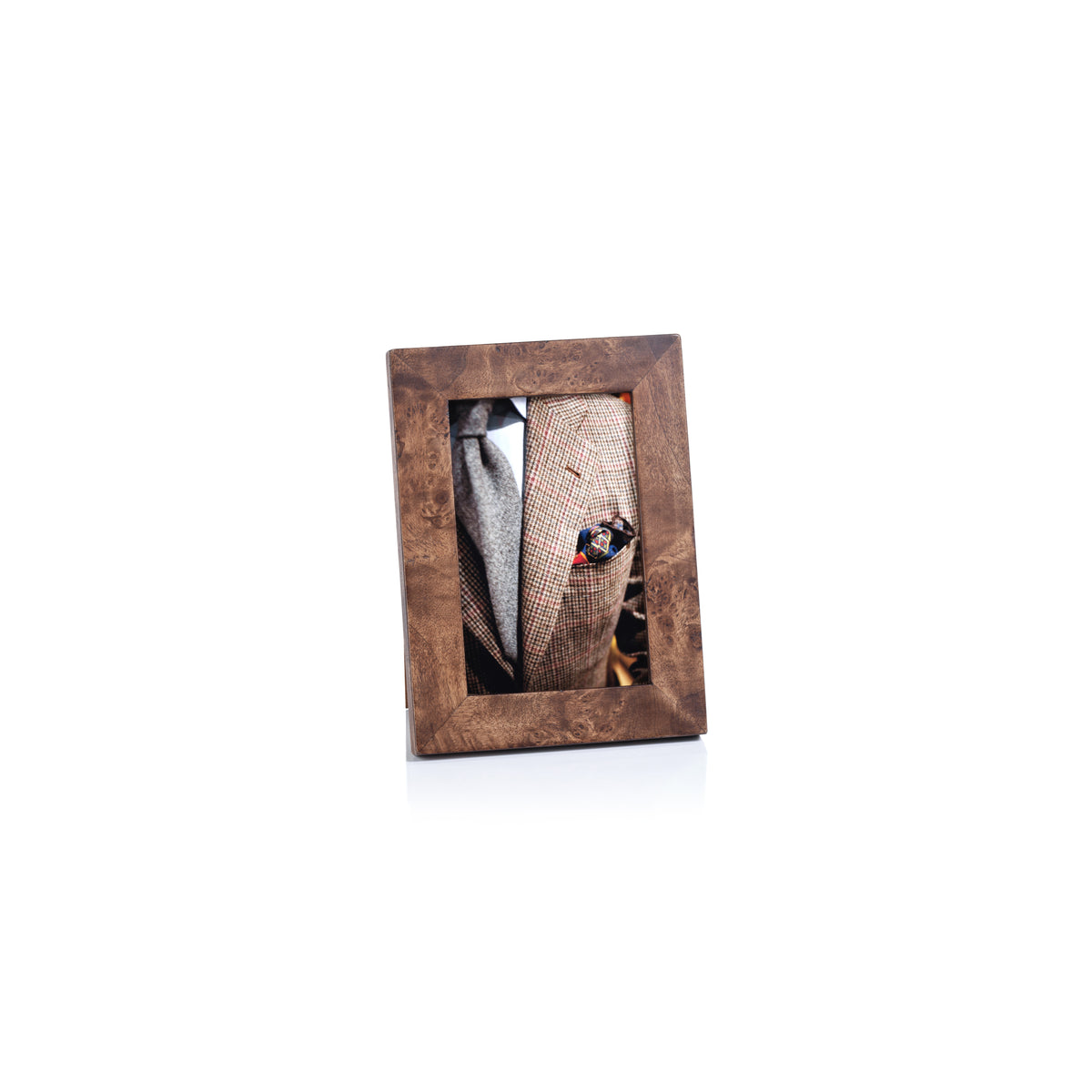 Zodax Sabinio Burlwood Photo Frame, 4" x 6"