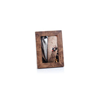 Zodax Sabinio Burlwood Photo Frame, 4" x 6"