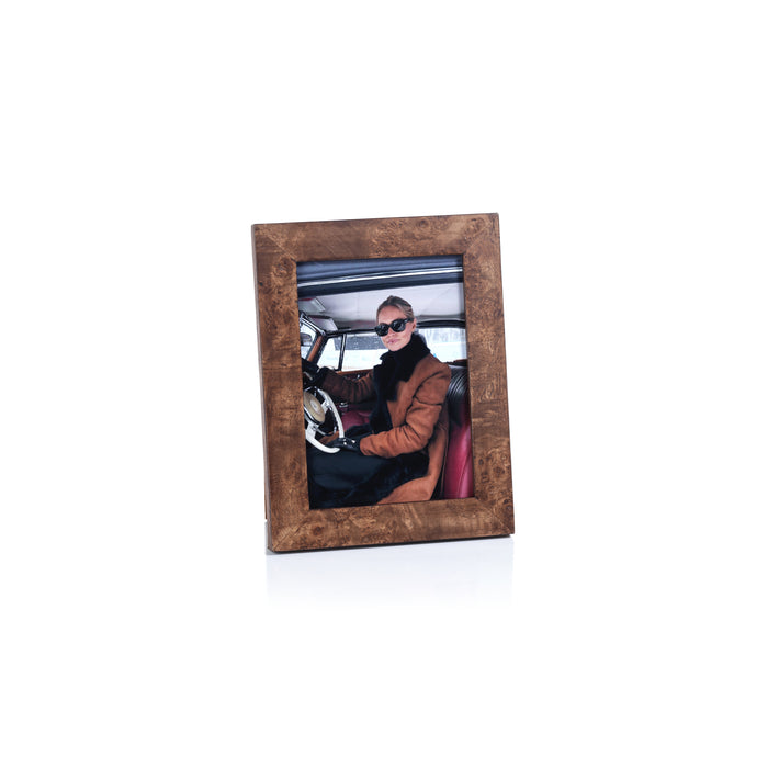 Zodax Sabinio Burlwood Photo Frame, 5" x 7"