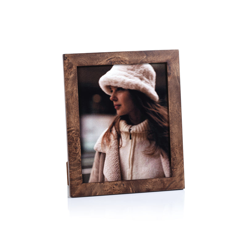 Zodax Sabinio Burlwood Photo Frame, 8" x 10"