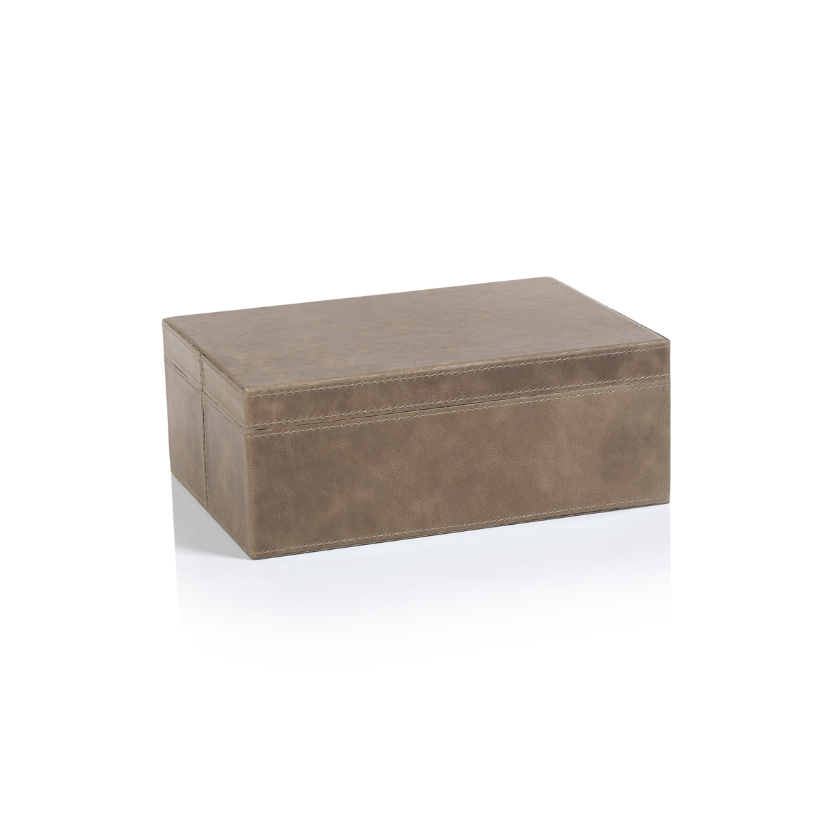 Zodax Cameroon Mink Leather Decorative Box, Large