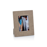 Zodax Cameroon Mink Leather Photo Frame, 4" x 6"