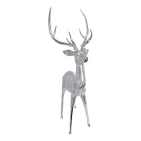 Zodax Corviglia Standing Deer Statue- Aluminum Metal Sculpture