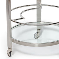 Zodax Élan Round Bar Cart / Trolley
