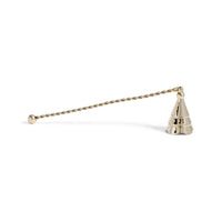 Zodax Christmas Tree Design Brass Candle Snuffer, Wave, Gold