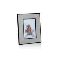 Zodax Arden Suede Leather Tabletop Photo Frame, 4" x 6"