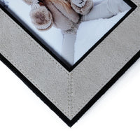 Zodax Arden Suede Leather Tabletop Photo Frame, 4" x 6"