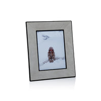 Zodax Arden Suede Leather Tabletop Photo Frame, 5" x 7"