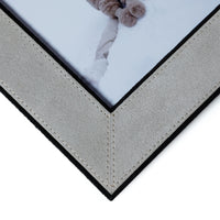 Zodax Arden Suede Leather Tabletop Photo Frame, 5" x 7"