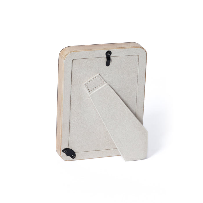 Zodax Valberg Burl Veneer Tabletop Photo Frame, 4" x 6"