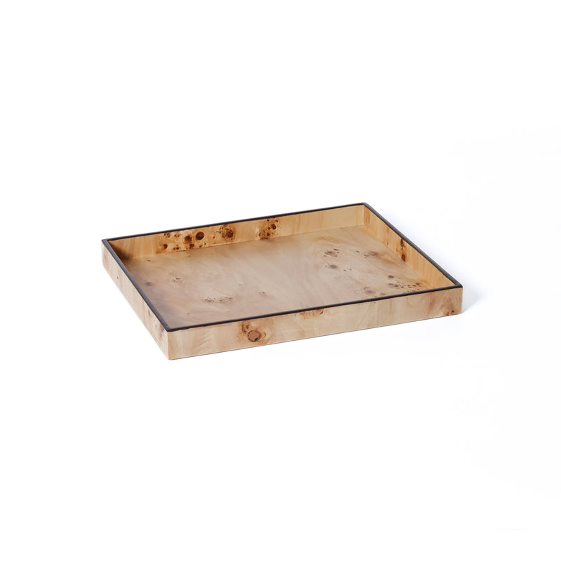 Zodax Valberg Burl Veneer All-Purpose Tray