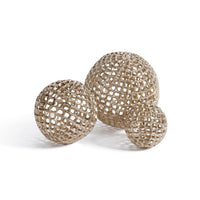 Zodax Reticolo Decorative Gold Metal Orb, 6"