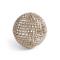 Zodax Reticolo Decorative Gold Metal Orb, 8"