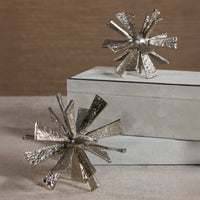 Zodax Sculptural Starburst Metal Orb Accent, Small