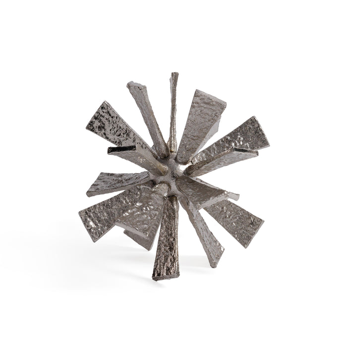 Zodax Sculptural Starburst Metal Orb Accent, Large