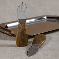 Zodax Boxed Cheese Knife Set with Resin Handles, 2-Piece