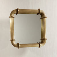 Zodax Limoges Ribbed Gold Wall Mirror