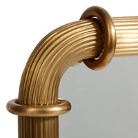 Zodax Limoges Ribbed Gold Wall Mirror