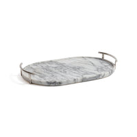 Zodax Luze Oval Marble Serving Tray