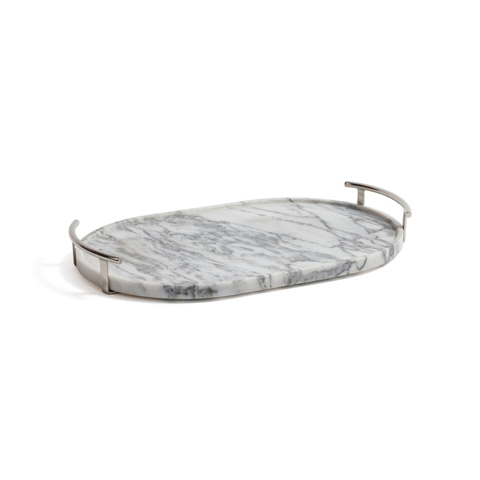 Zodax Luze Oval Marble Serving Tray