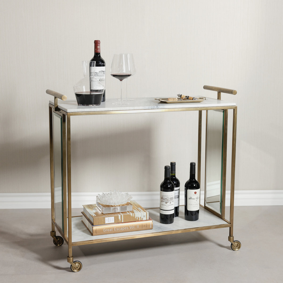 Zodax Soho Marble Bar Cart
