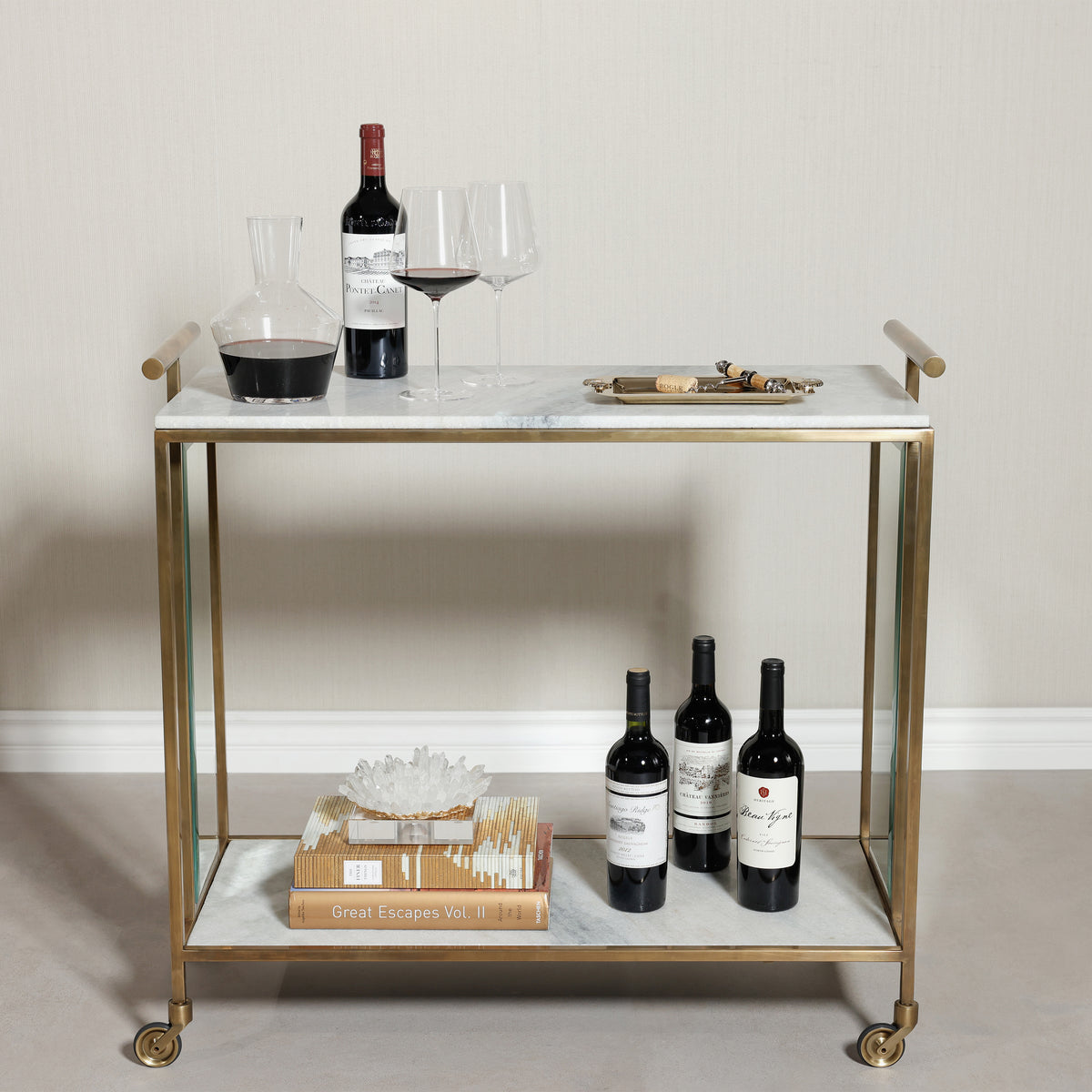 Zodax Soho Marble Bar Cart
