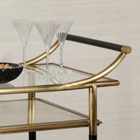 Zodax Mayfair 59 Three-Tier Bar Cart