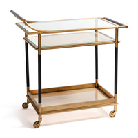 Zodax Mayfair 59 Three-Tier Bar Cart