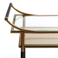 Zodax Mayfair 59 Three-Tier Bar Cart