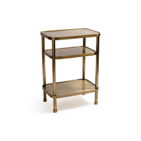 Zodax Aman Compact Vintage Brass Étagère