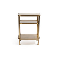 Zodax Aman Compact Vintage Brass Étagère