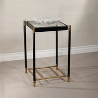 Zodax Park Lane 18 Leather Side Table