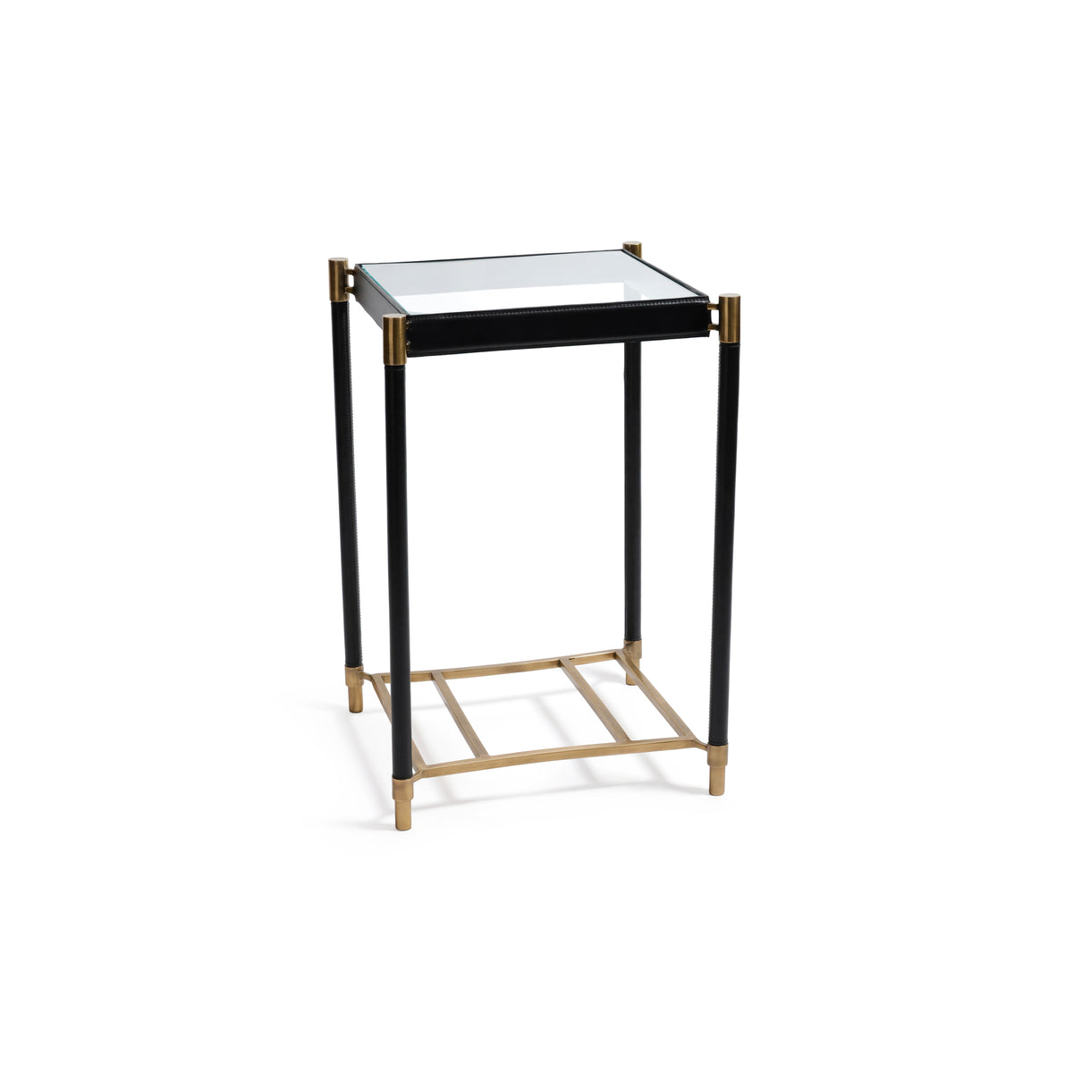 Zodax Park Lane 18 Leather Side Table