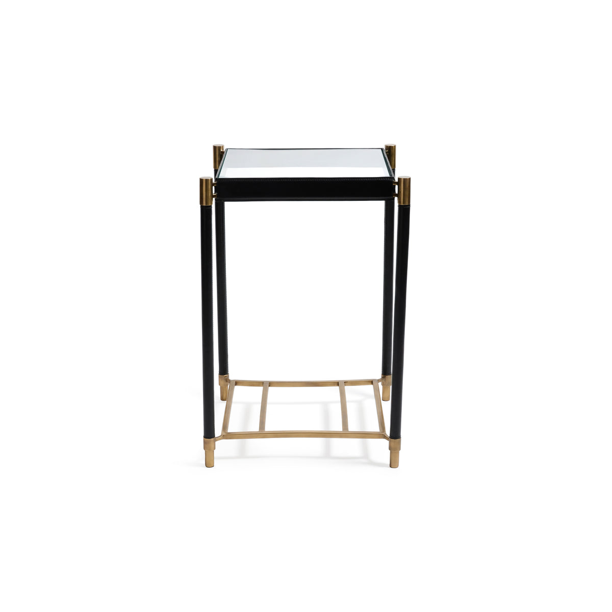 Zodax Park Lane 18 Leather Side Table