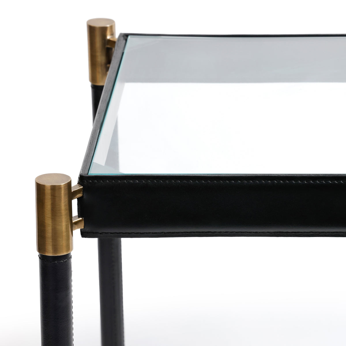 Zodax Park Lane 18 Leather Side Table