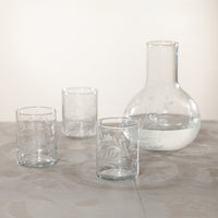 Zodax Shiraz Etched Glass Tumblers, Set of 6