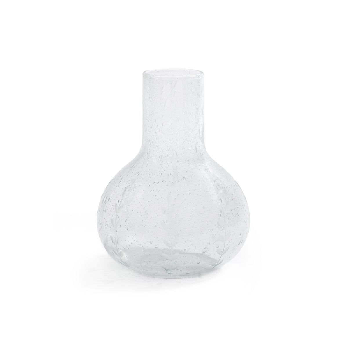 Zodax Caspian Etched Glass Carafe with Bubble Design