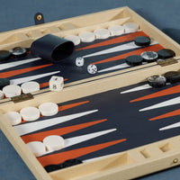 Zodax Monaco 19" Portable Folding Backgammon Board Game Set