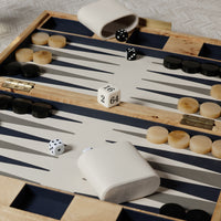 Zodax Marbella 16" Portable Folding Backgammon Board Game Set
