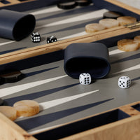 Zodax Premium 19" Portable Folding Backgammon Board Game Set - Marbella