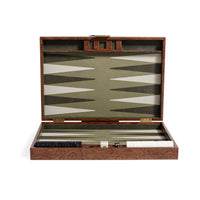 Zodax Premium 19" Portable Folding Backgammon Board Game Set - Palma de Mallorca
