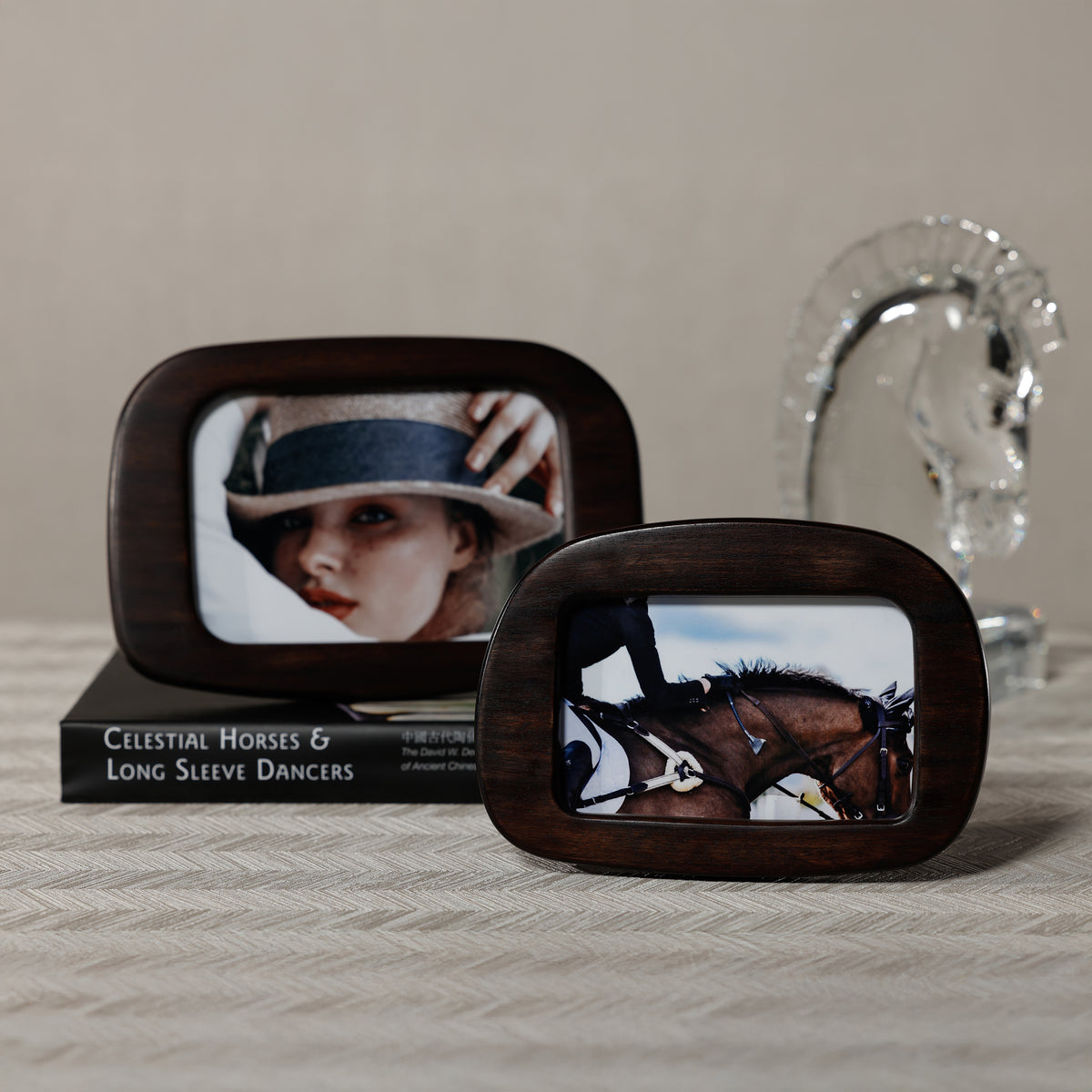 Zodax Dark Acacia Wood Photo Frame, 5" x 7"