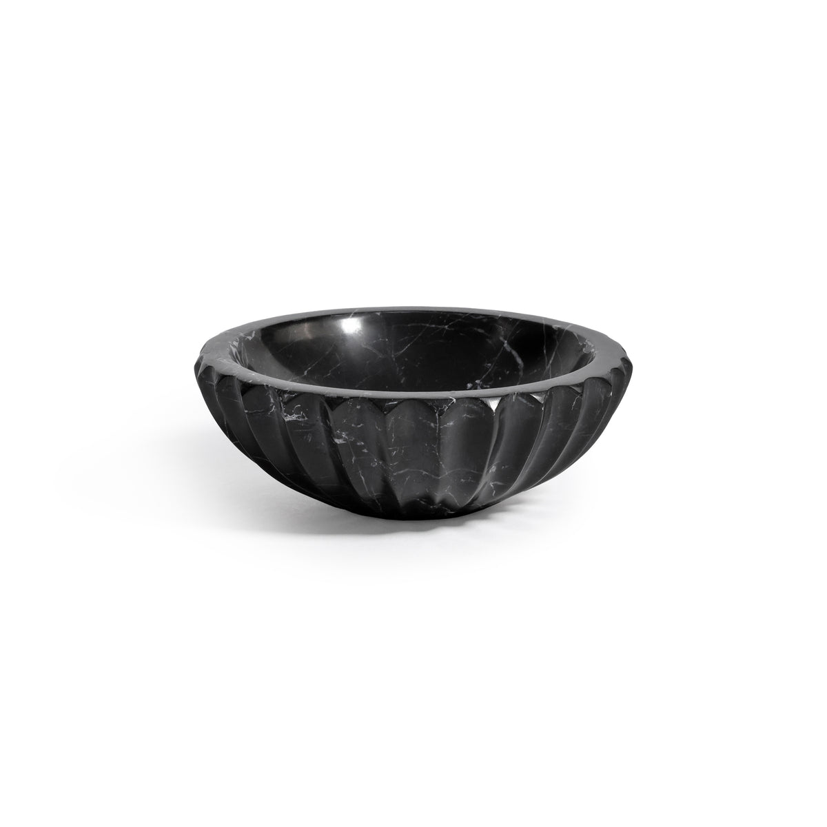 Zodax Selene Black Marquina Marble Decorative Bowl