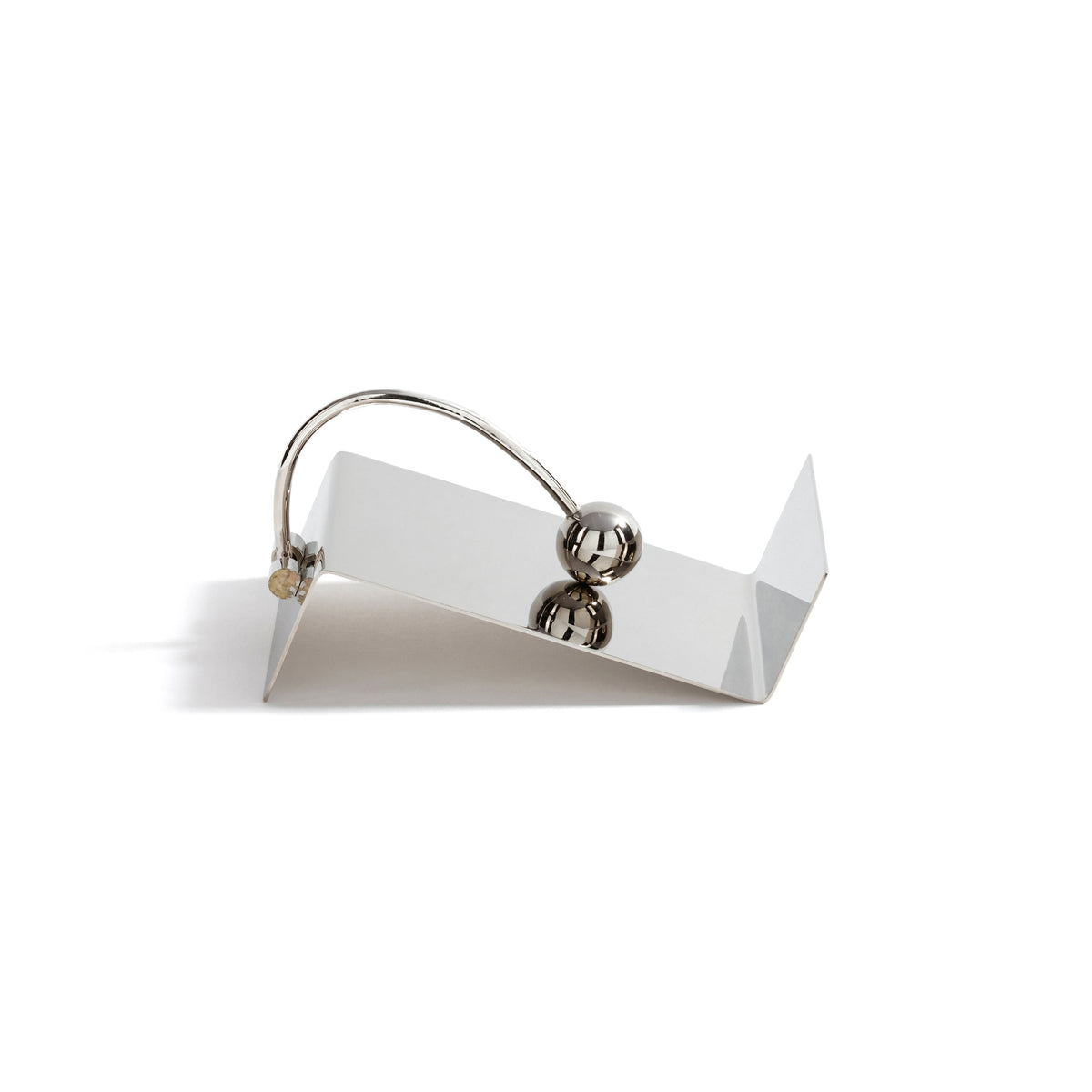 Zodax Sleek Polished Nickel Cocktail Napkin Holder