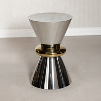 Zodax Edition Polished Stainless Steel Side Table